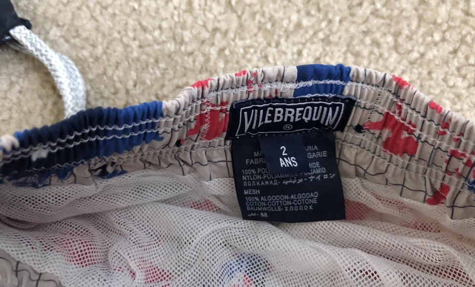 Nuevo con Etiquetas y Bolso Auténtico VILEBREQUIN Bañador PINTURA 2 AÑOS Niños Unisex Foto 4 de 4