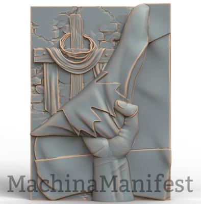 3D Model STL File for CNC Router/Laser & 3D Printer 3293. CANADIAN FLAG WITH CRO