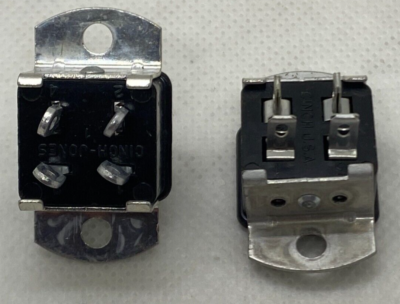 1 Original Vintage Cinch Jones 4 pin Connectors Chassis mount male