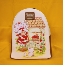 Loungefly Strawberry Shortcake Heart Custard Wishing Well Mini Backpack NEW