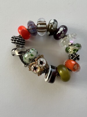 Charm Beads Lot / Trollbeads / few Elfbeads / Ohmbeads /Artisan