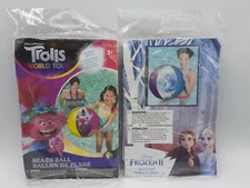 Dreamworks Trolls World Tour Swim Inflatable Beach Ball & Frozen II Beach Ball
