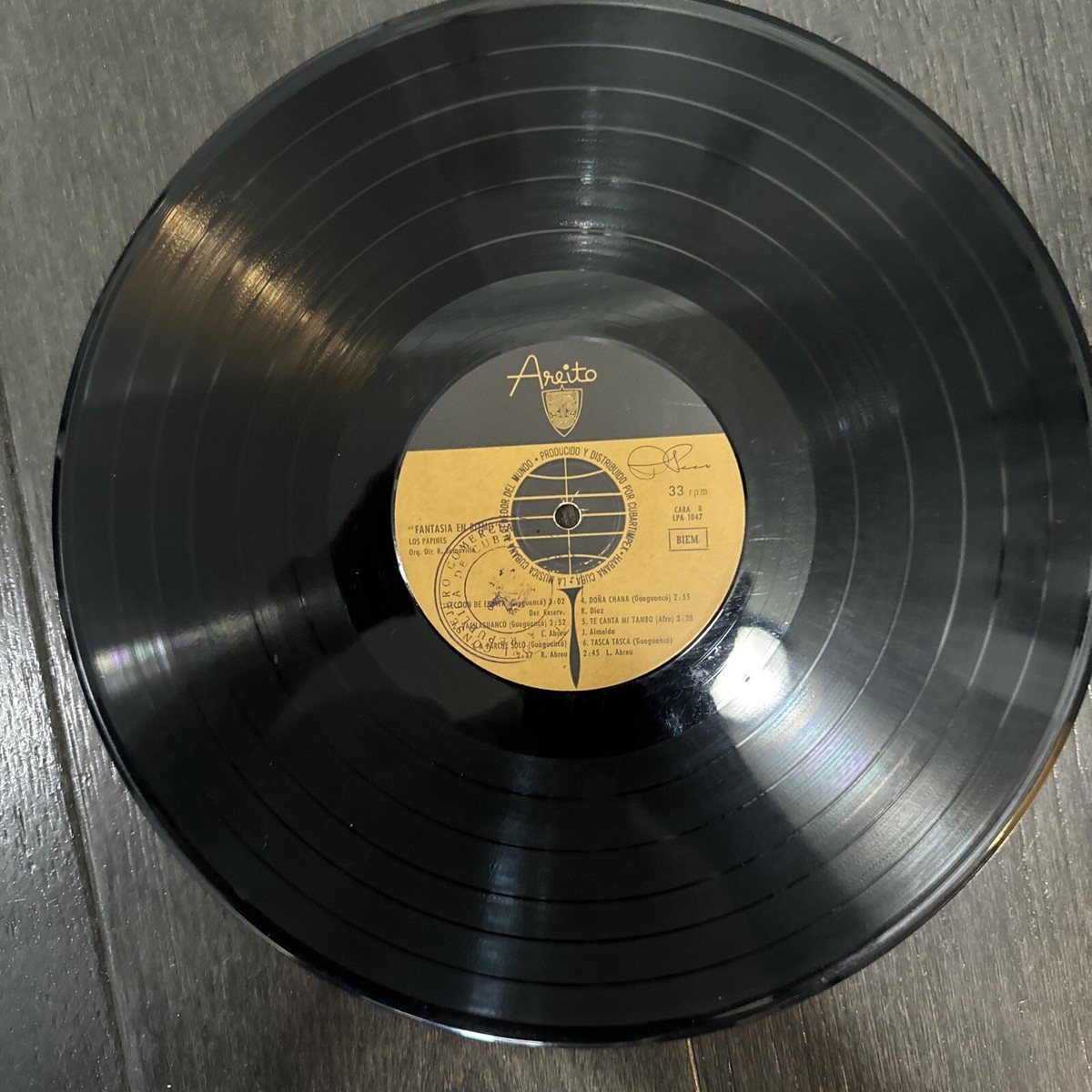 Cuban LP / LOS PAPINES / FANTASIA EN RITMO / AREITO EPA 1047