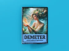 DEMETER Greek Goddess of Harvest & Agriculture Greeting Card 5x7 Greek Mythology