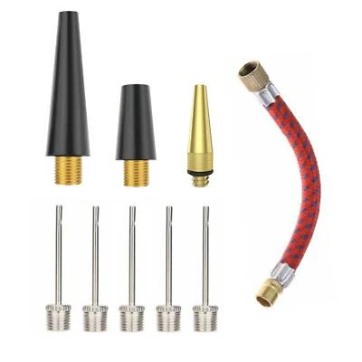 Luftpumpe Ballpumpe Adapter Set Nadel Ball Schlauch Fußball Pumpe Ballnadel 9Tlg