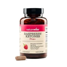 NatureWise Raspberry Ketones Plus - w/ Green Tea Extract, Cayenne Pepper, and -