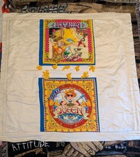 Handmade Tummy Time Queen Of Everything Lap Quilt 39x41"
