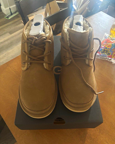UGG Neumel Women’s Brown Suede Lace-Up Lined Ankle Chukka Boots US 10