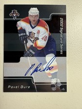 2001-02 Pavel Bure ITG Be A Player Signature Autographs LPBU SSP Auto SP On Card