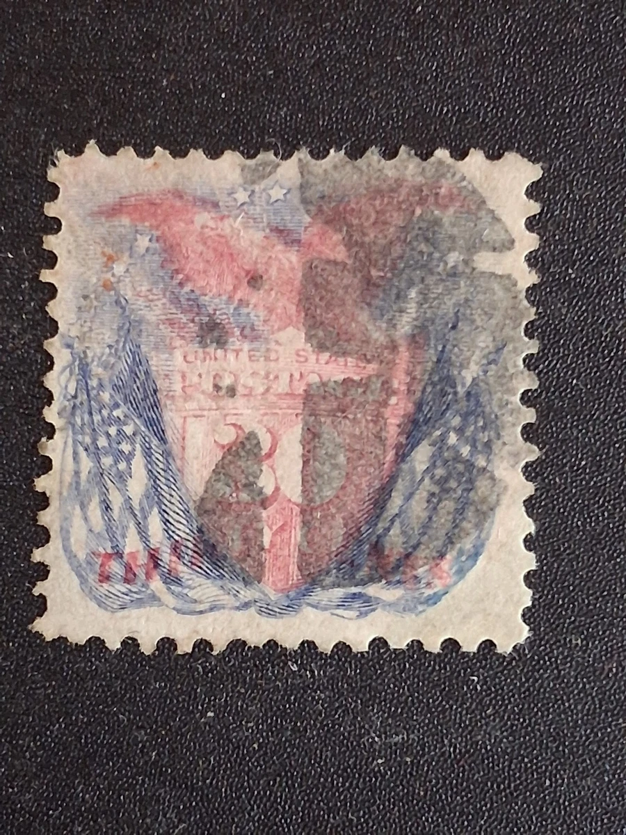 米国アンティーク切手 1861年 使用済 ジョージ・ワシントン 3￠切手