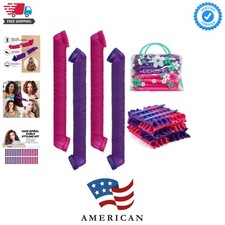 40pcs Heatless Spiral Hair Rollers with Styling Hooks, 22inch/55cm, No Heat D...