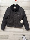 NUEVO CON ETIQUETAS Chaqueta de Pana Roark Axeman para Hombres $189 “Negro De Colección” XS