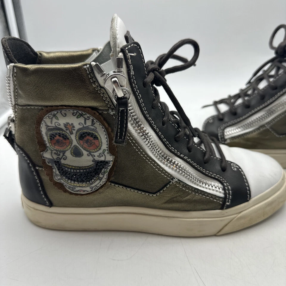 Giuseppe Zanotti Design Hi Top - Skull Sneakers - Size 36-(ShelfD) - Image 3 of 4