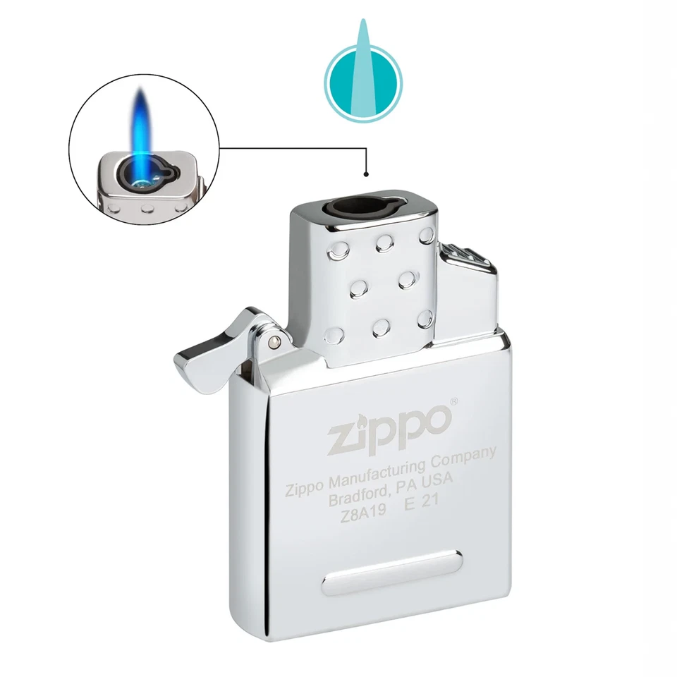 Original Zippo Single Jet Flame Insert – Windproof Torch Lighter, Butane Gas