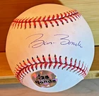 Barry Bonds Autographed MLB Baseball 25- Barry Bonds COA SF Giants