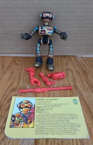 TMNT Vintage 1990 Fugitoid Complete with portrait card