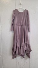 Joyfolie Mia Joy Girl's Zonia Maxi Dress in Dusty Lilac Ruffles Size 8