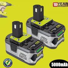 2PACK For RYOBI P108 18V High Capacity 5.0Ah Battery 18Volt Lithium-Ion One Plus