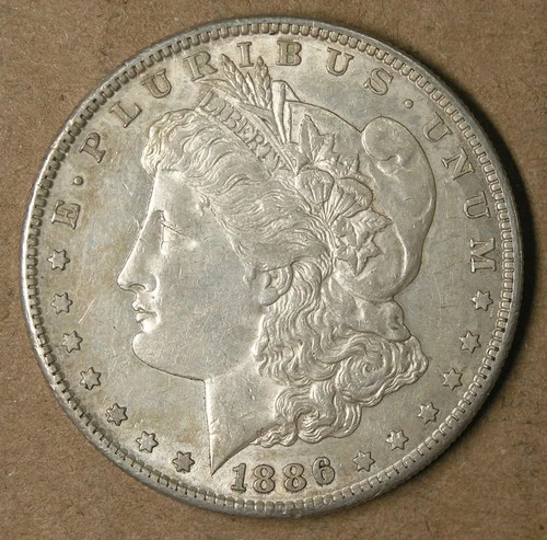 $1 1886-S Morgan Silver Dollar AU San Francisco Mint * AvenueCoin