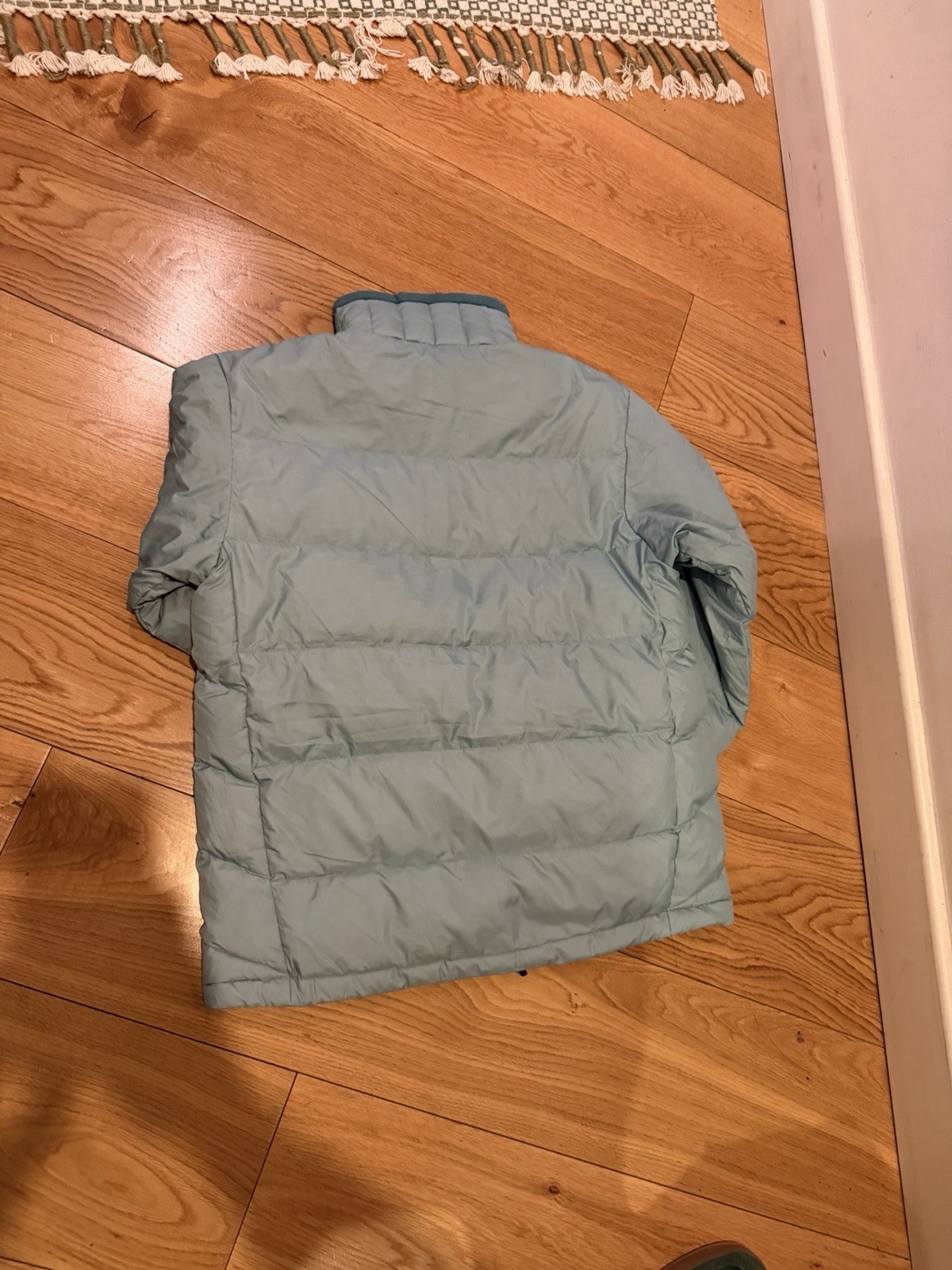 Patagonia Kids XL (14) Puffer Jacket Turquoise Blue See Desc image 7