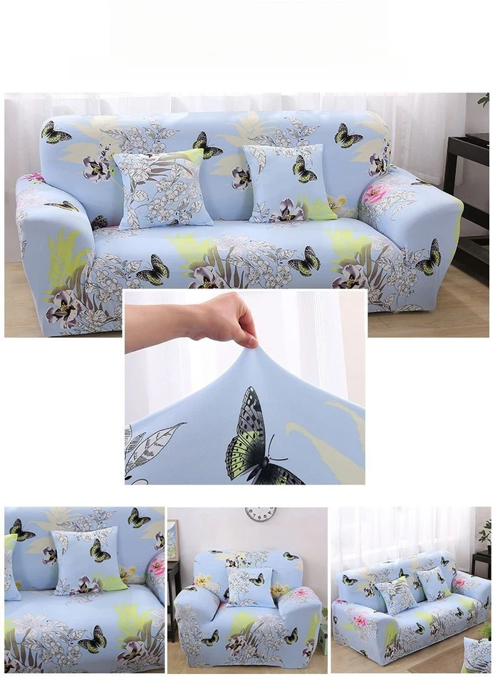1/2/3/4 Seater Slipcover Sofa Covers Elastic Settee Stretch Couch Protector NEW - Image 3 of 4