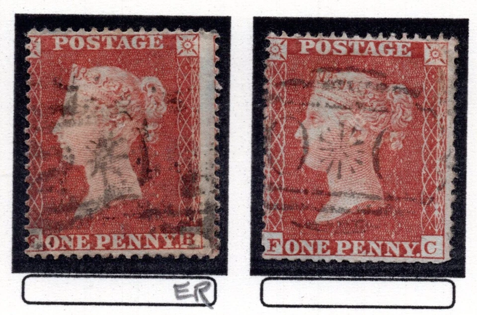 UK G.B. 1855 DOS PENIQUES ROJOS CON OFICINA EN EL EXTRANJERO EN "CRIMEA" OCUPADA POR RUSIA Foto 2 de 2