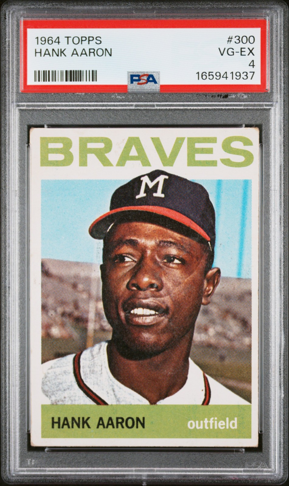 1964 Topps #300 Hank Aaron PSA 4 165941937 view 1