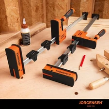 JORGENSEN 2-Pack 24-Inch Parallel Bar Clamp Heavy-Duty Cabinet Master Clamp New