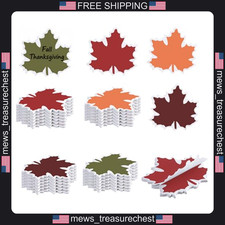 Fall Maple Leaf Sticky Notes 48 Pack 1440 Sheets Office Home Supplies