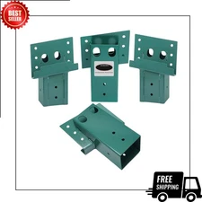 Outdoor 4x4 Compound Angle Brackets for Hunting Blinds & Shooting Stands (Green)