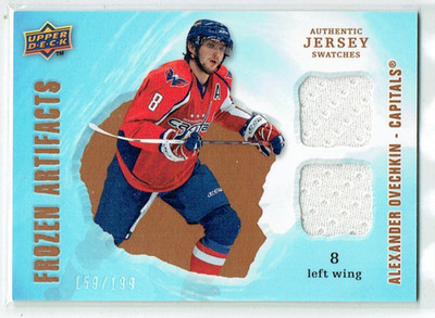 08-09 UD Artifacts Frozen Artifacts  Alexander Ovechkin  /199  Dual Jerseys