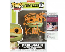Kevin Eastman signed & sketched Funko Pop Figure Michelangelo Creator Teenage Mu