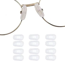 Eyeglasses Nose Pads Cover,6 Pairs Soft Silicone Slip-On Nose Piece,Anti Slip Ey