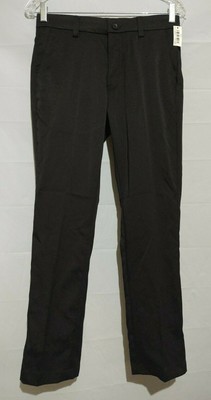 AMAZON ESSENTIALS men's black pants NWT 28W 28L 98% polyester 2% elastane NEW