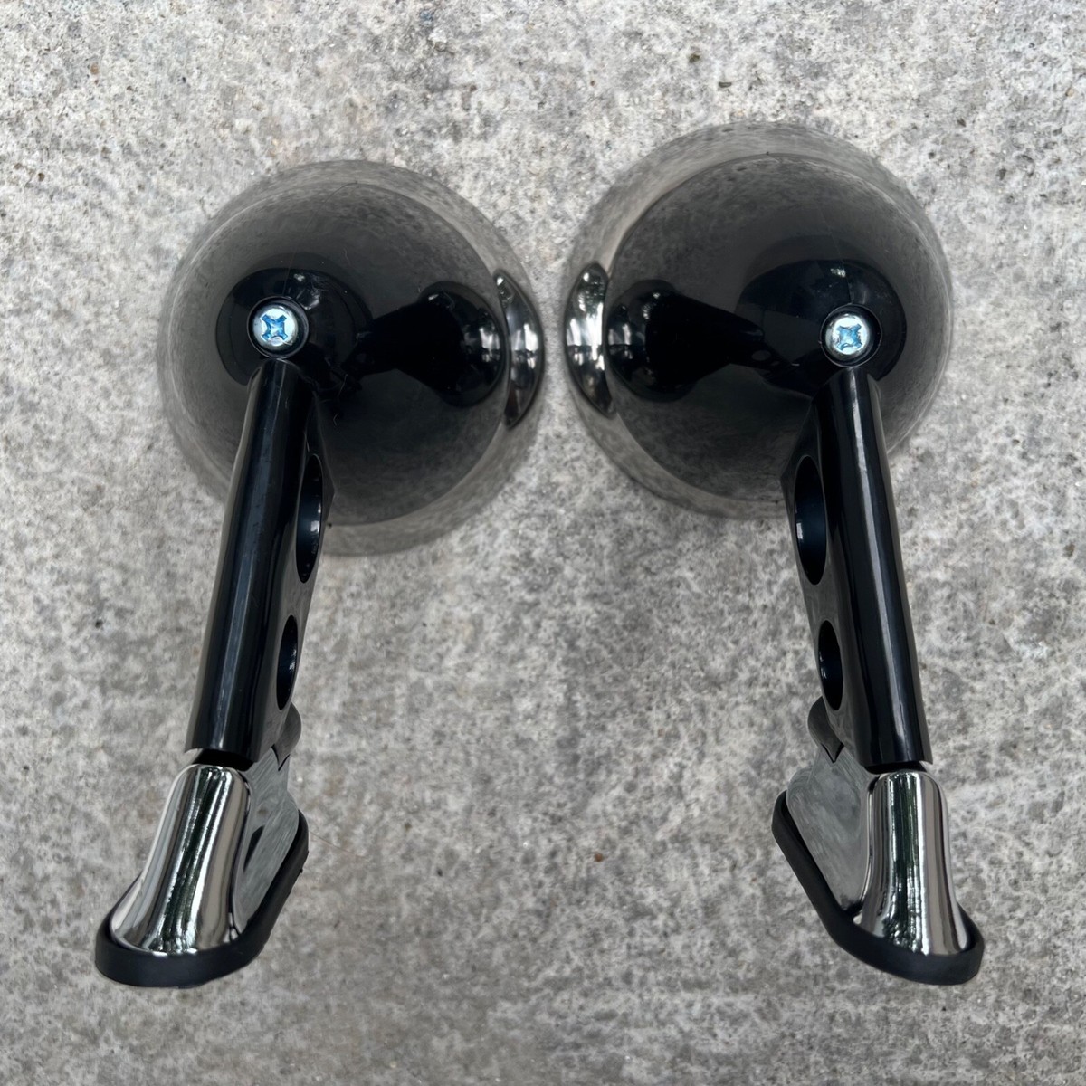 Vintage Retro Bullet Fender Mirrors (Pair) – Die-Cast Metal, Fits Datsun/Mazda/Toyota & More