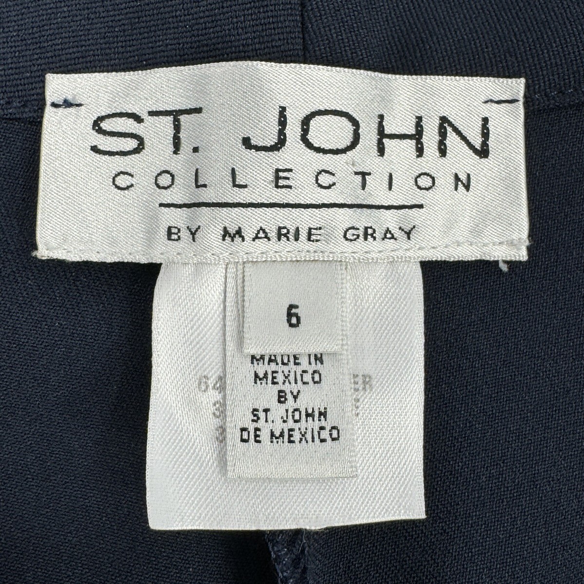 St. John Collection Dress Pants Size 6 Navy Blue High Rise  display picture 1