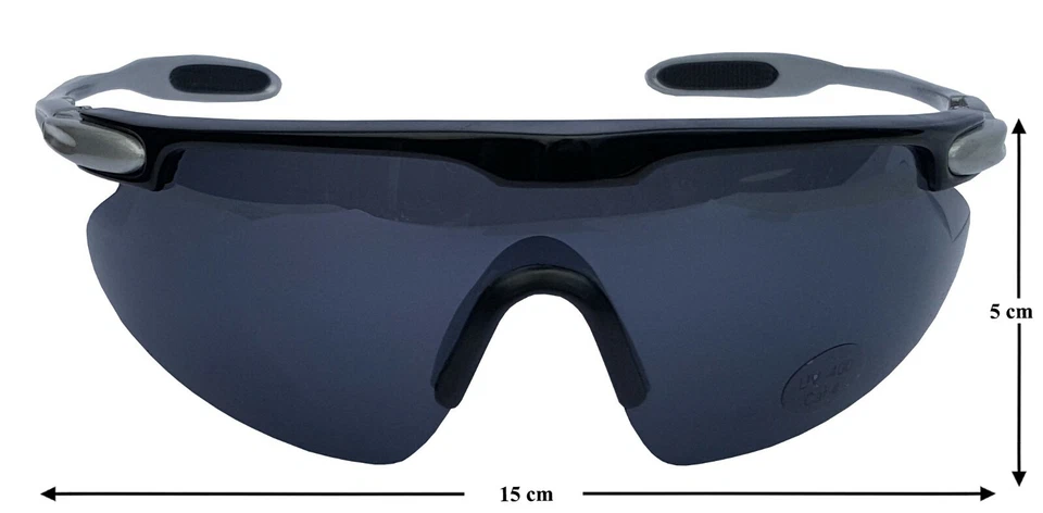 Gafas deportivas SPORTSPEX Golf XL carbón humo policarburo lente marco de plástico Foto 2 de 4