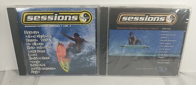 SESSIONS Summer/Winter Vol 1 & 2 CD LOT 1996 T&C Surf Designs OOP