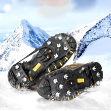 Ice Snow Anti Slip Spikes Grips Grippers Crampons Cleats For Hike Shoes Boot