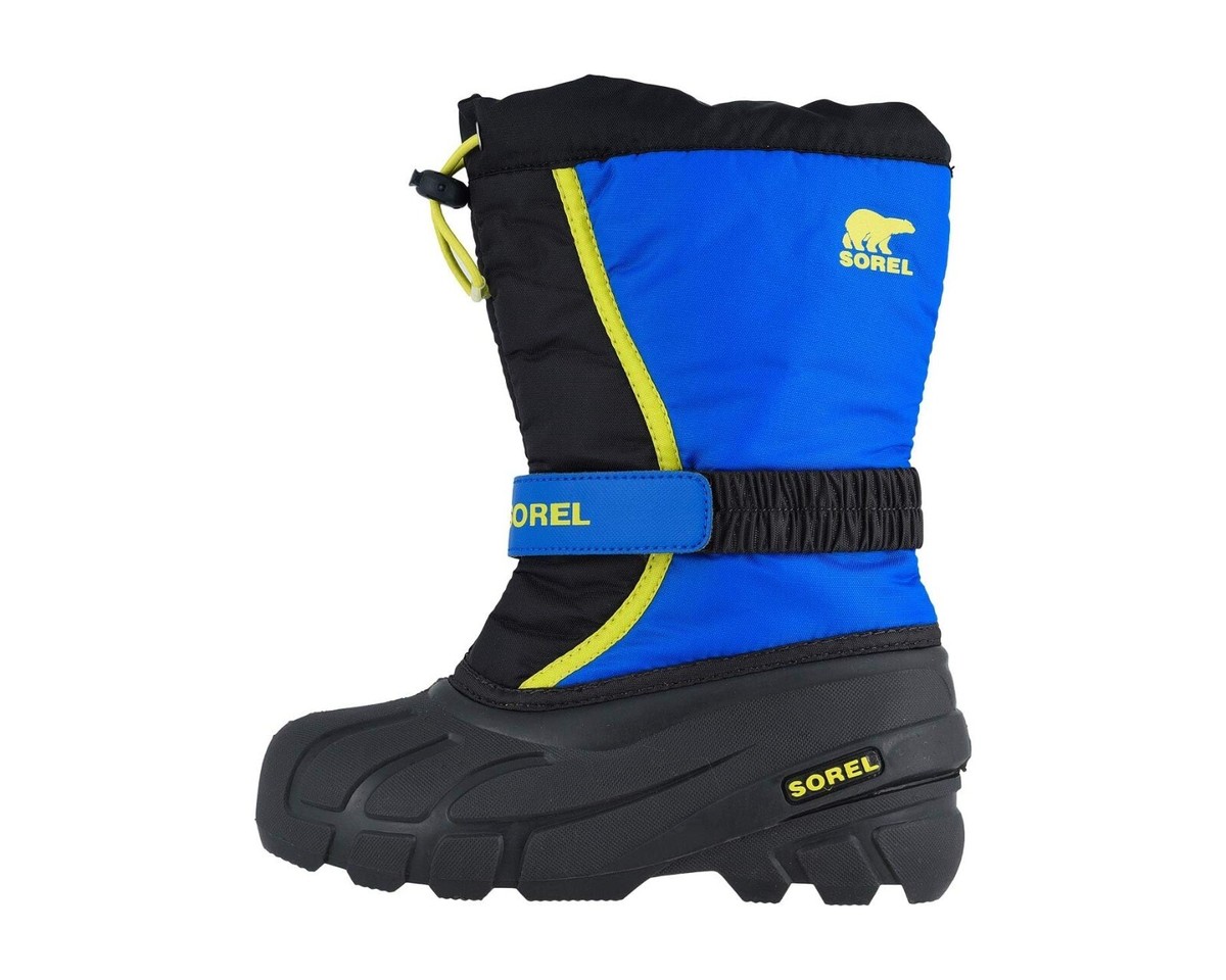 SOREL スノーブーツ SOREL Z52117* Kids Blue Nylon Flurry Waterproof Insulated