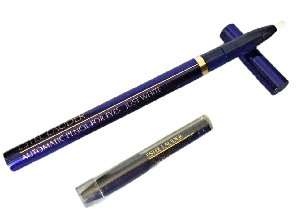 Estee Lauder Automatic Pencil Eyeliner + Refill in JUST WHITE ~Rare Discontinued - Image 3 of 4