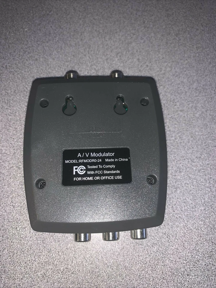 RF MODULATOR RFMODR0-24 A/V VIDEO TV CONVERTER DIRECTV DISH NETWORK CABLE TV NEW - Image 3 of 4
