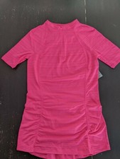 NWT Athleta Pacifica Hot Pink Rash guard Swim Shirt Women's XXS