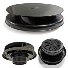 FLOWROTOR Wind Driven Van Roof Vent - Low Profile Rotary Spinning Roof Air Fan