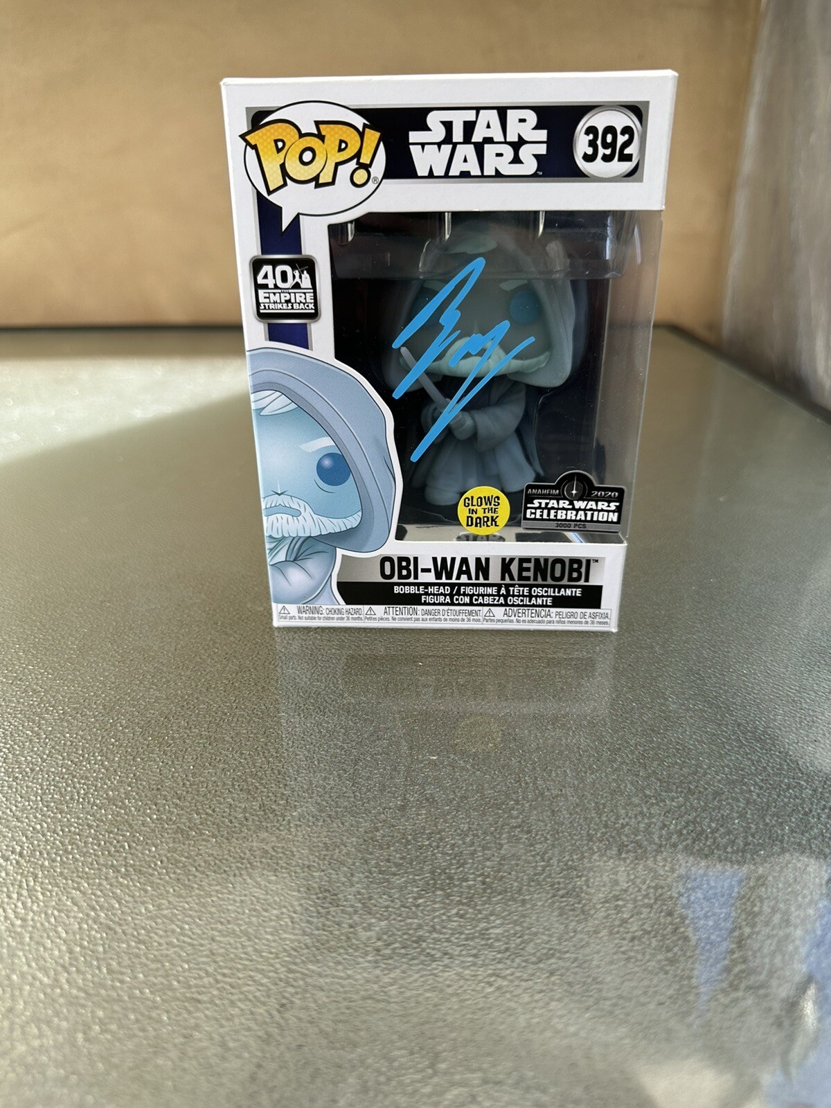 Lot Funko Pop Star Wars : Obi-Wan Et Dark Vador Signés Ewan McGregor & Hayden Christensen