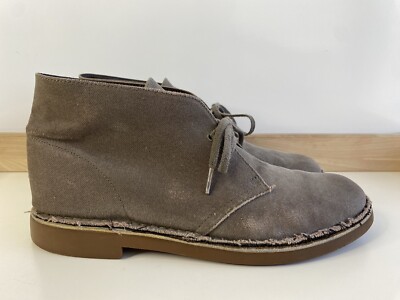 Clarks Bushacre 2 Mens Canvas Duck Chukka Ankle Boots Taupe  display picture 1