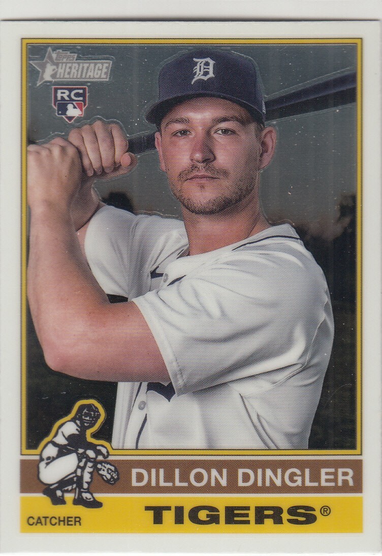 2025 Topps Heritage Chrome Parallel DILLON DINGLER RC #130 Tigers