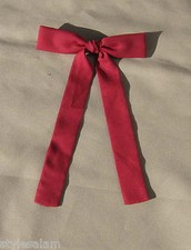 Colonel tie western bow tie square dance maroon clip-on Kentucky colonel NEW