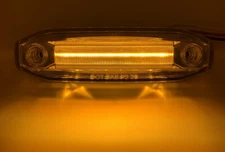5" Inch Amber LED / Clear Lens Marker / Clearance Light - Amber Side Ditch LED's