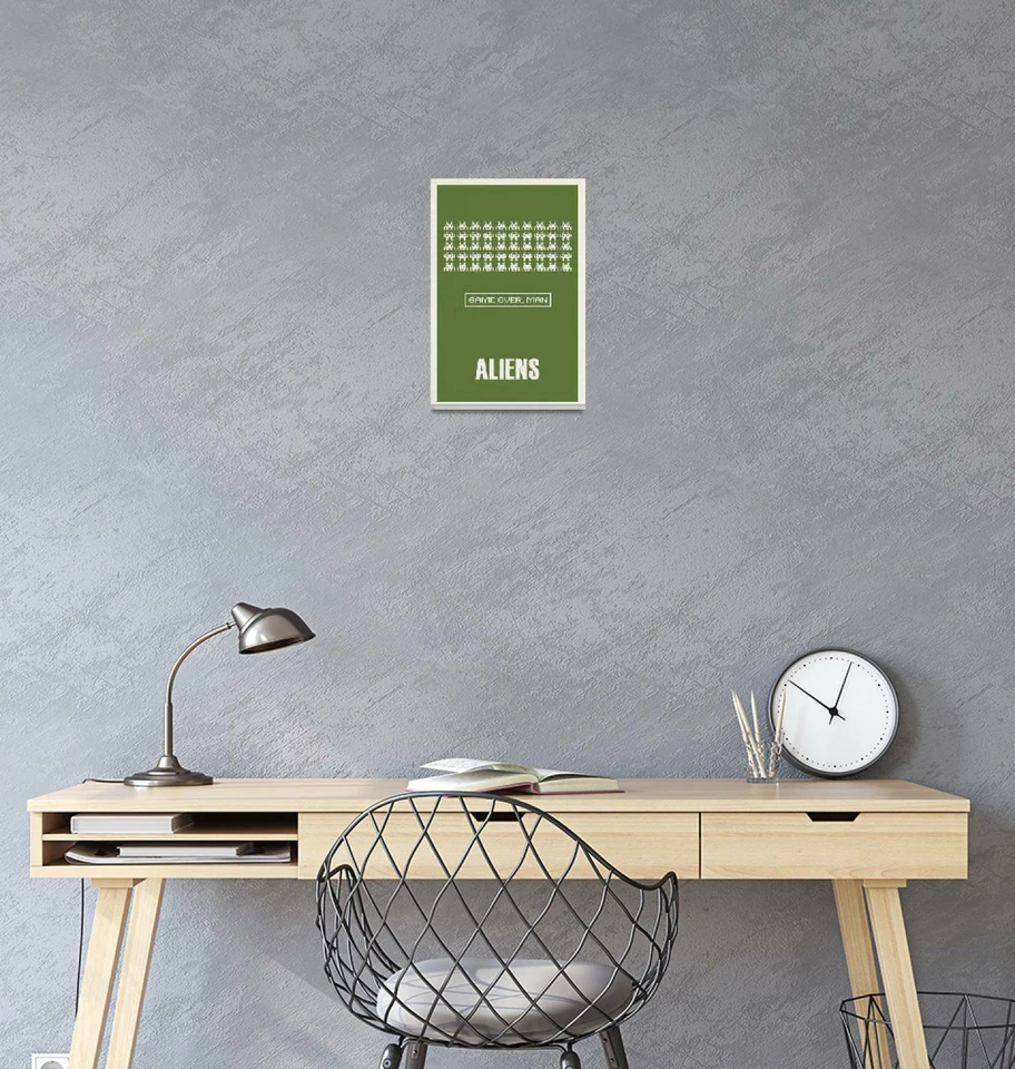 Póster - Película de extraterrestres, arte cinematográfico antiguo moderno minimalista retro, 3 tamaños Foto 3 de 4